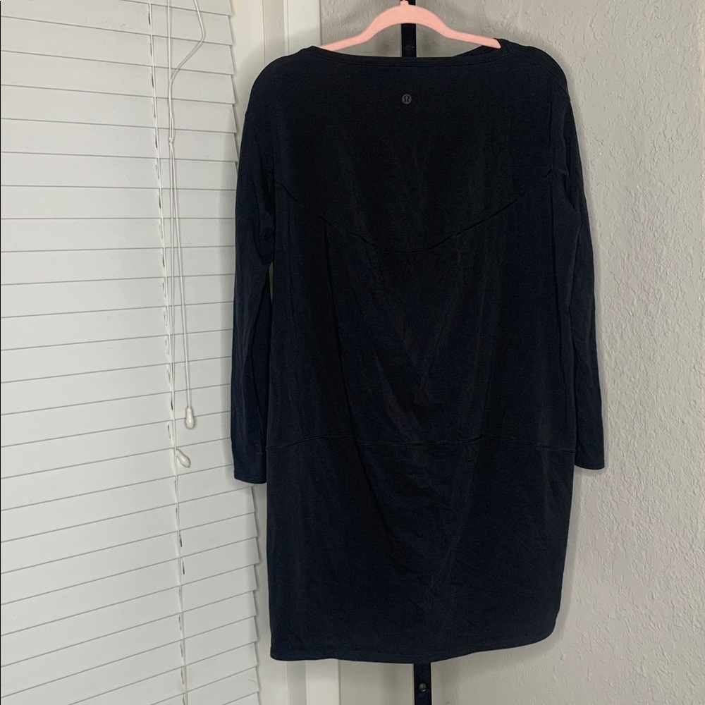 Lululemon athletica back in action long sleeve crew neck dress 12 - Picture 6 of 8